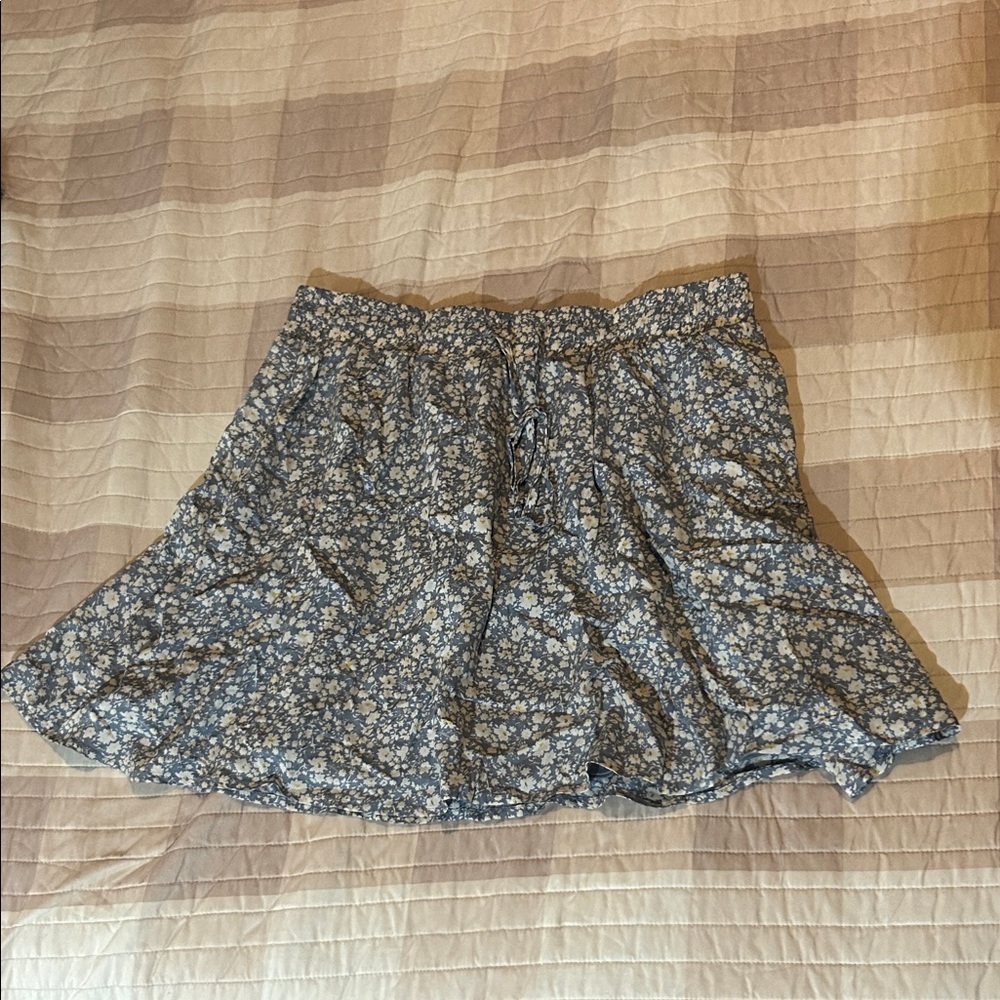 Windsor Blue Floral Skater Skirt